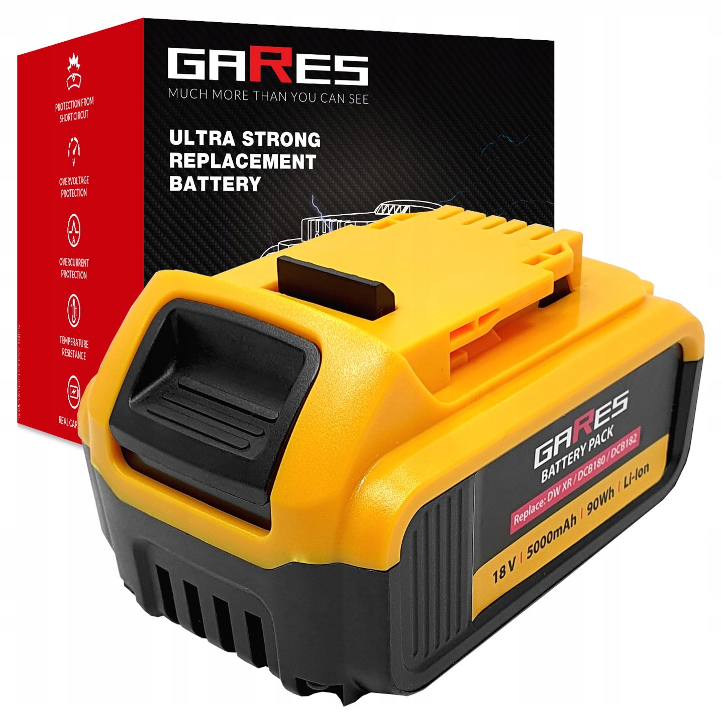 Bateria do Dewalt Xr DCB183 DCB200 DCB201 18V 5Ah