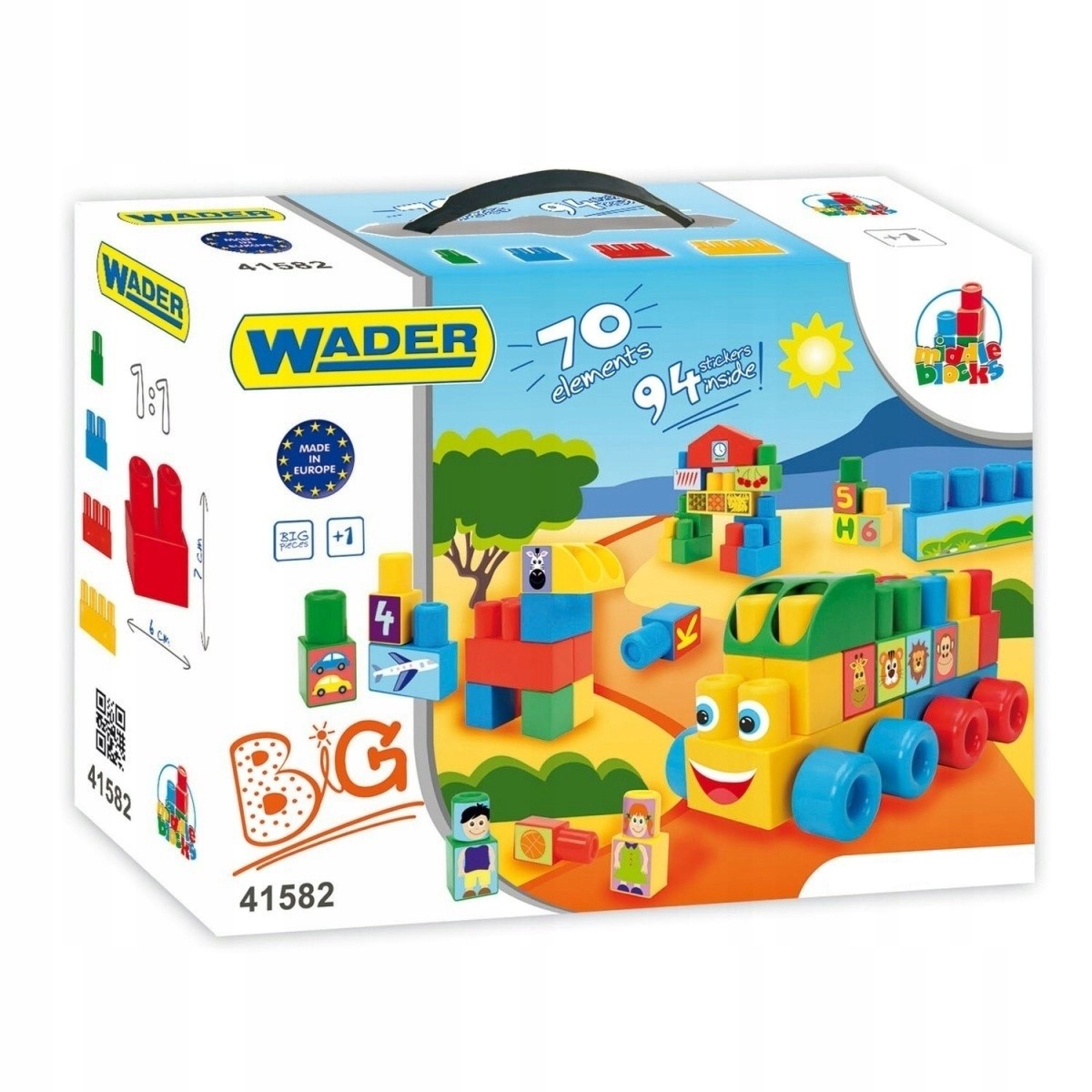 

Klocki Middle Blocks Zestaw Big 70 elementowy
