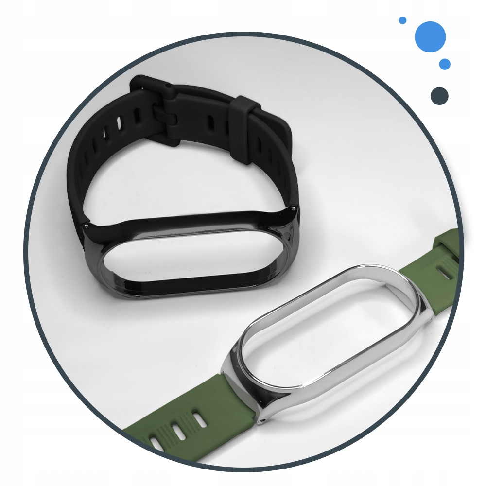 PASEK OPASKA DUO do XIAOMI MI BAND 7 - ELEGANCKI Pochodzenie zamiennik