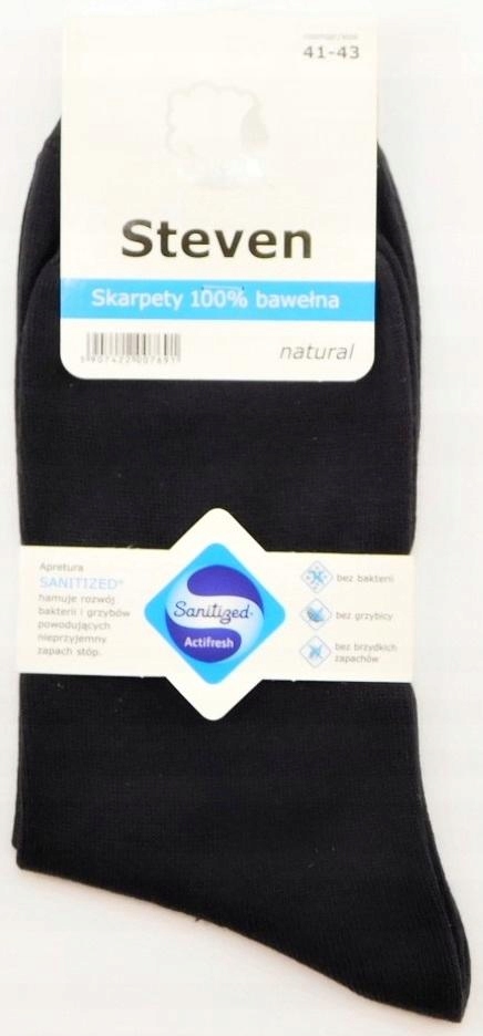 

Steven skarpety-055 100% bawełny grafit r.41-43