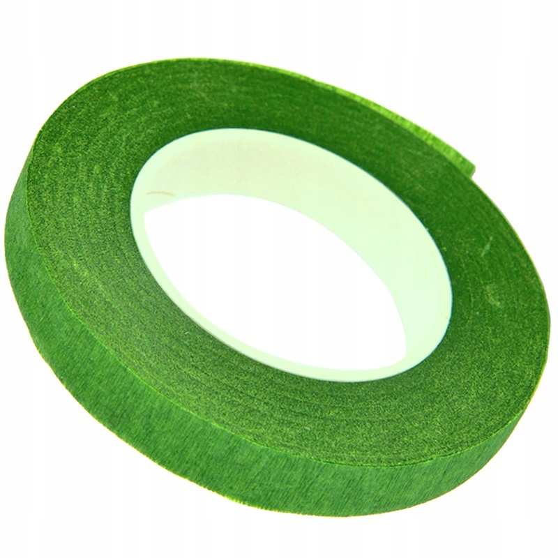 Taśma maskująca florystyczna zielona 12mm 27m