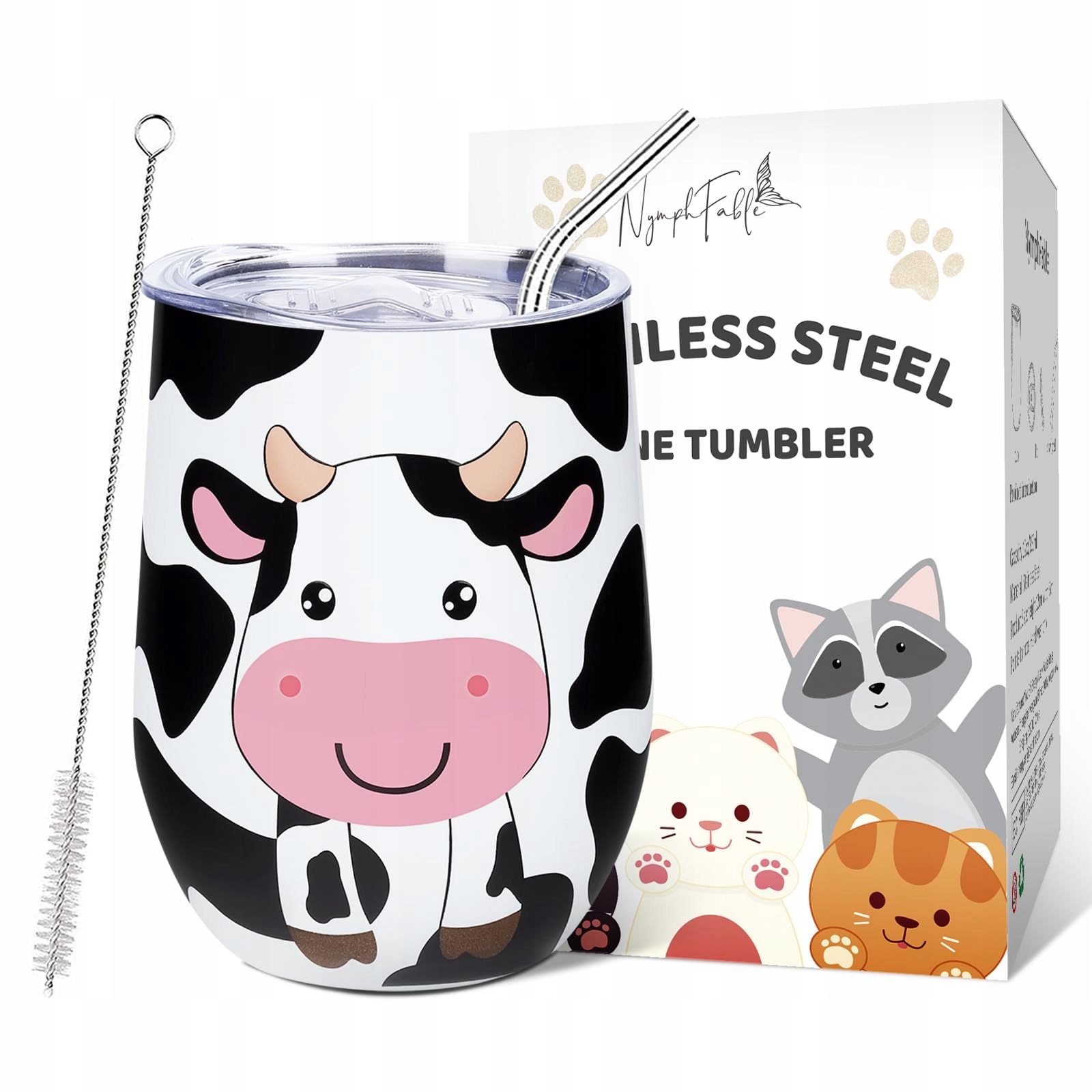 Nymphfable Termohrnek Ocelový 350 ml Káva Víno s víčkem