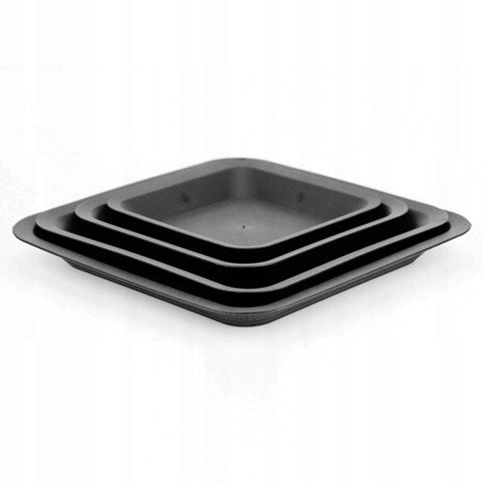 PODSTAWKA pod doniczkę kwadratową 5L Mocna Wtrzymała ODPORNA 19x19x h2,5cm
