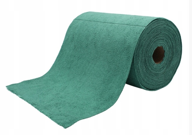 Ściereczka z mikrofibry na rolce Zielona 30x30 cm aż 75 sztuk