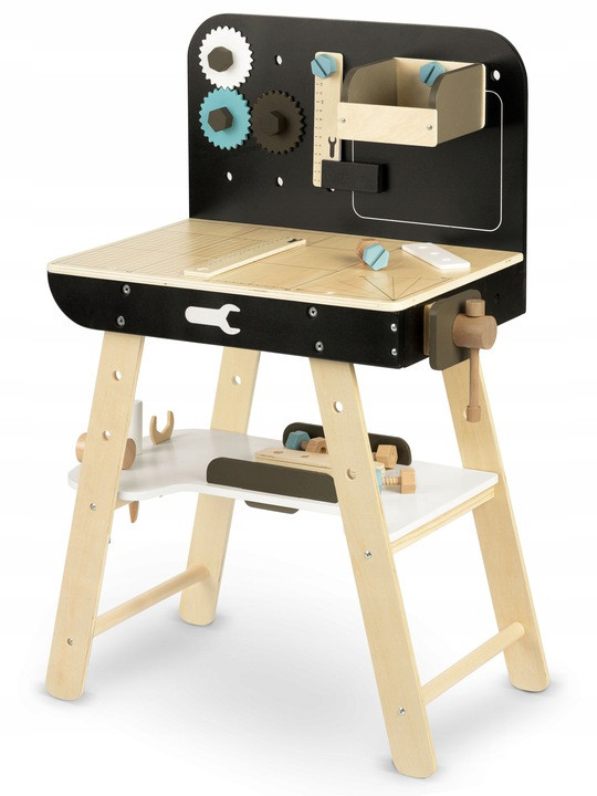 DREWNIANY WARSZTAT DZIECI MAJSTERKOWANIE AKCESORIA