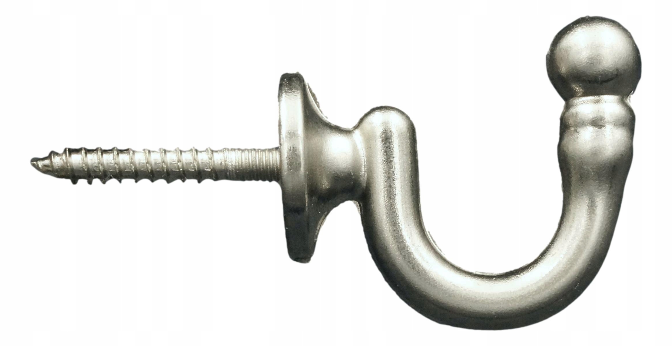 

Mini hak haczyk do upinania zasłon Nikiel Stal