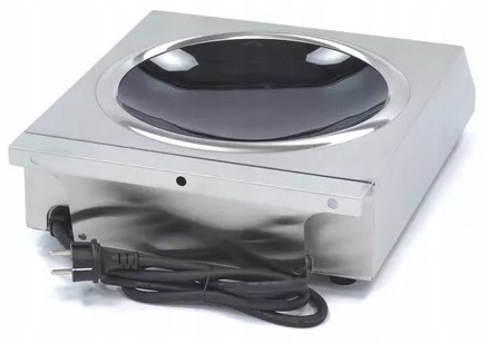 Kuchenka Indukcyjna WOK Gastronomiczna 3500W 42cm Timer Maxima 09371050