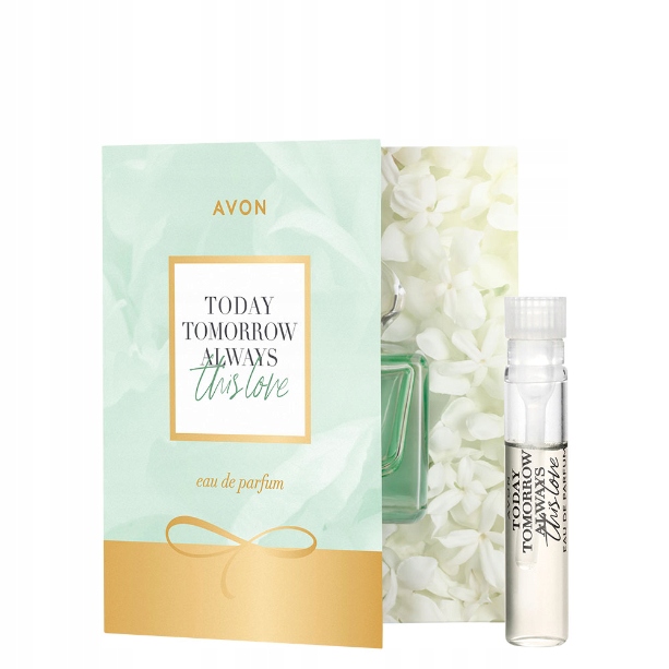 Today THIS LOVE WODA PERFUM. Próbka, Próbki AVON