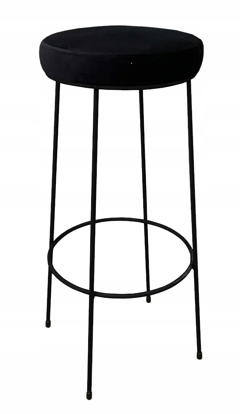 

Hoker taboret barowy 75cm czarny metalowy loft 1P