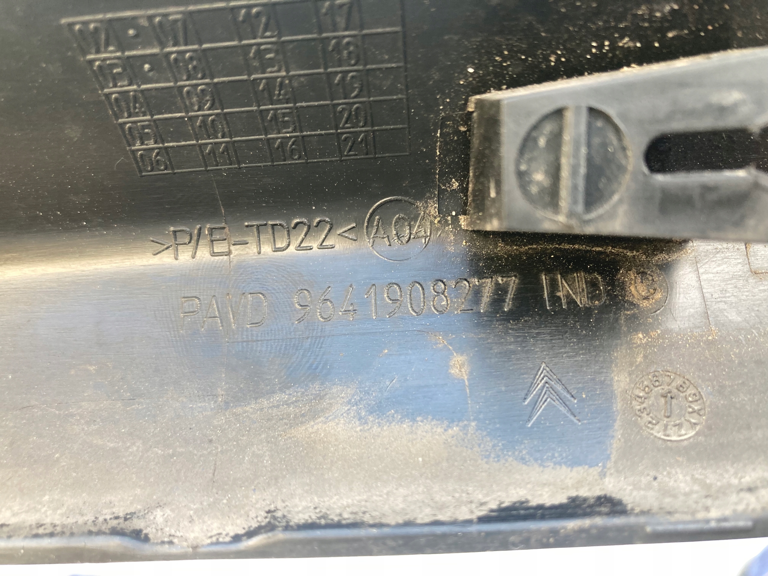 moulding door right front Citroen C3 Pluriel