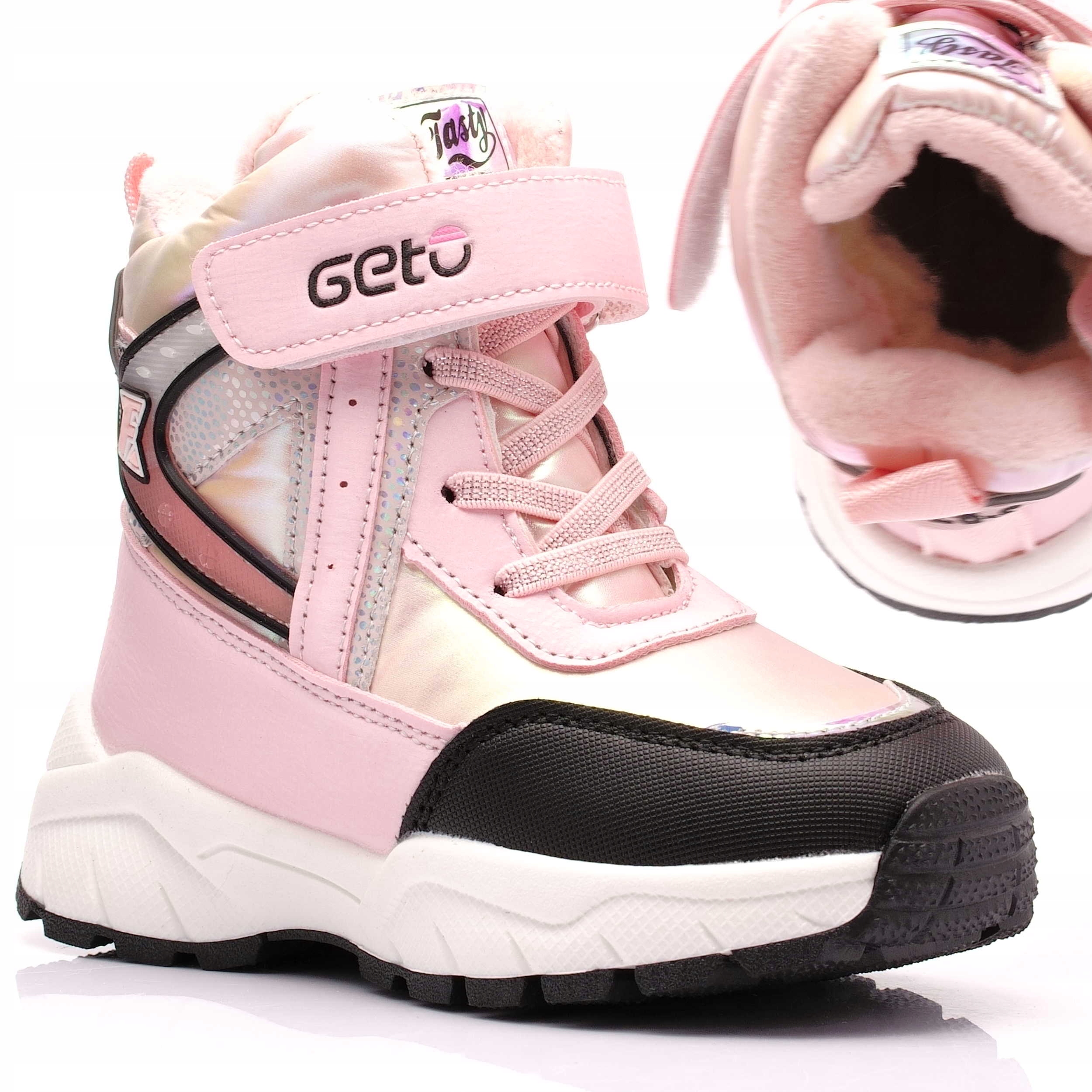 BUTY DZIEWCZĘCE OCIEPLANE ŚNIEGOWCE 107 GETO 29