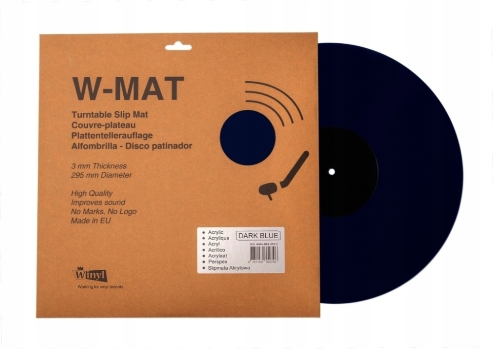 W-MAT ACRYLIC DARK BLUE, mata akrylowa, niebieska