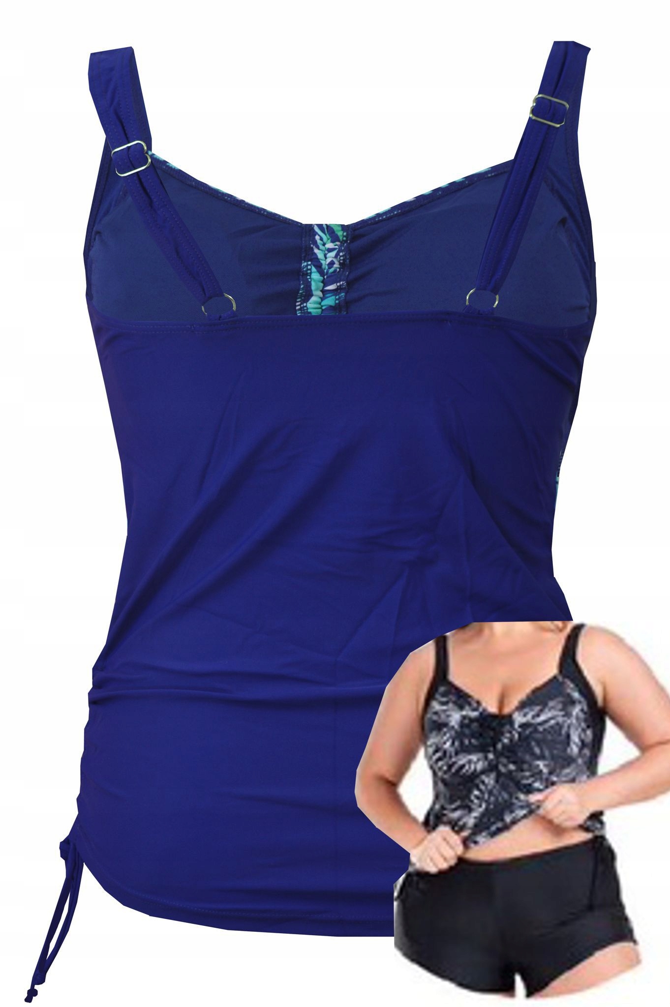 Strój kąpielowy tankini spodenki roz 42 Materiał dominujący poliamid