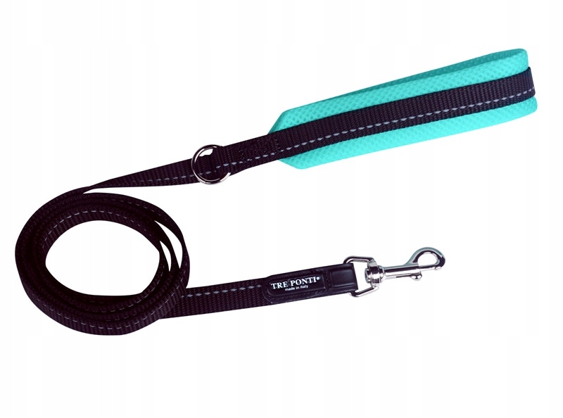 

Smycz małe psy Tre Ponti miękka rączka mięta 130cm