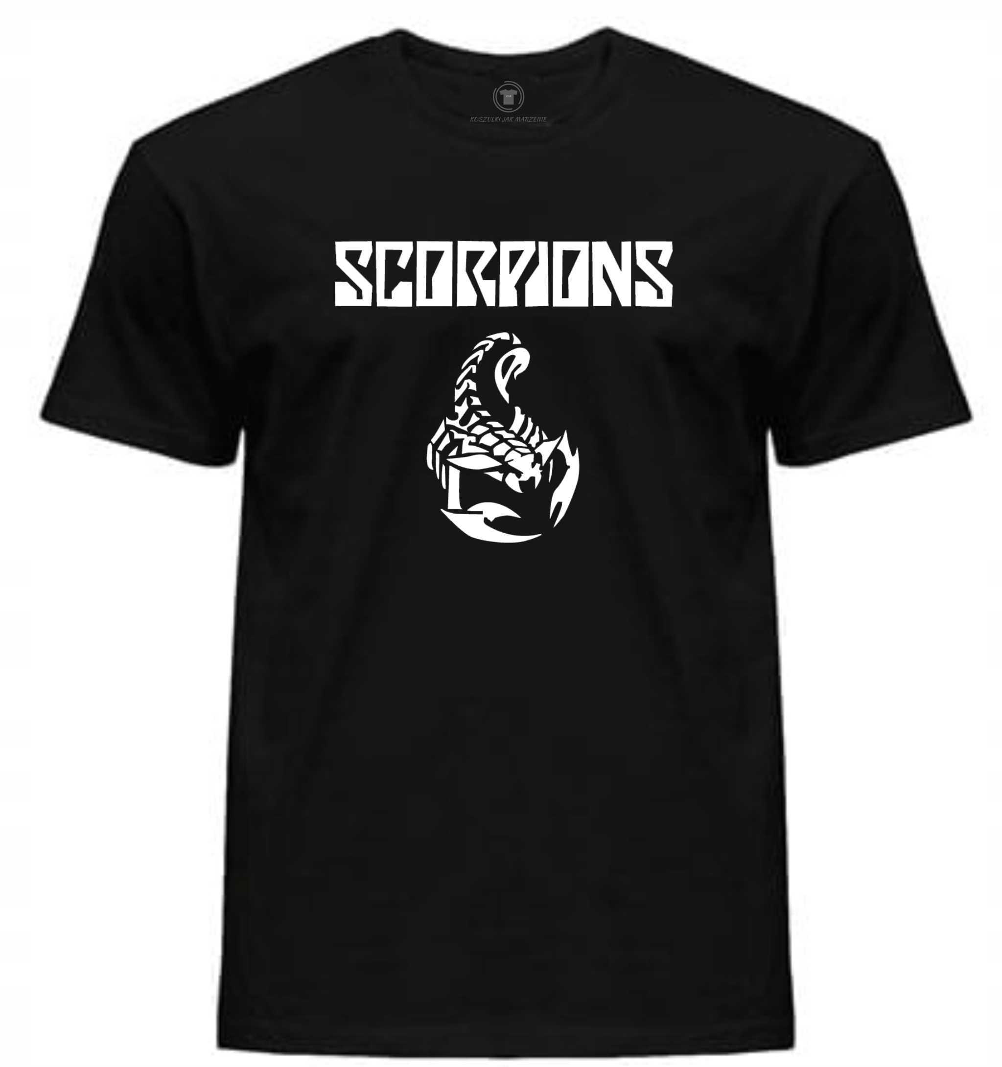 

Męska Koszulka Scorpions czarna rozm.5XL