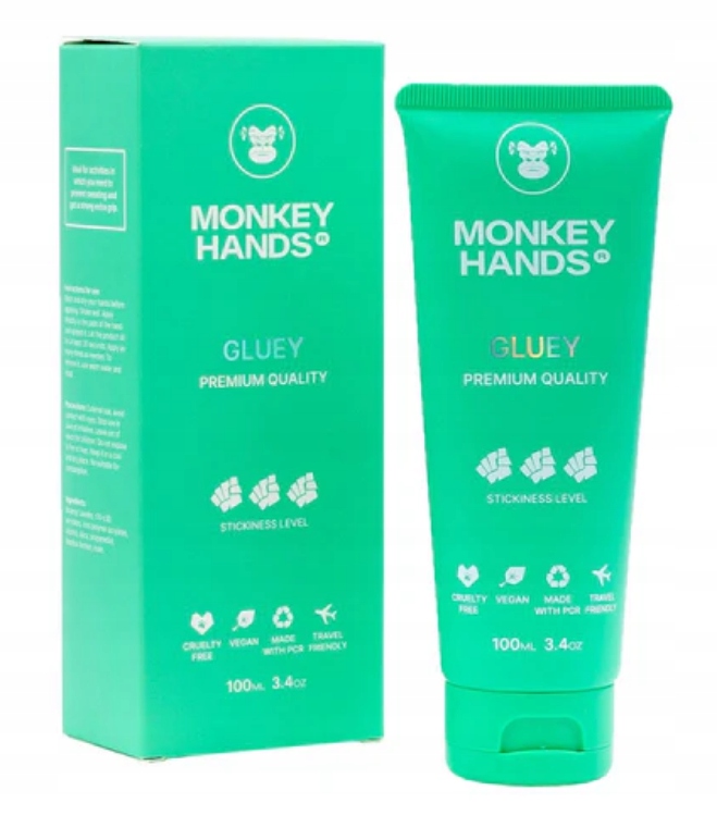 Monkey Hands Klej Magnezja Grip do Pole Dance 100 ml, zielony