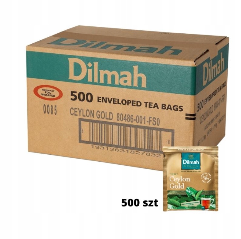 Levně Dilmah Ceylon Gold 500 sáčků – prémiový černý čaj 1000g