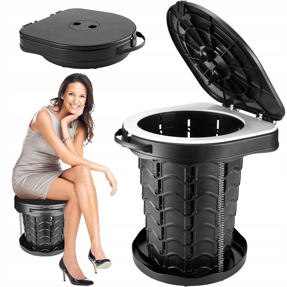 Stabilní Wc sedátko Turistické víko Rukojeť Kempování Pláž