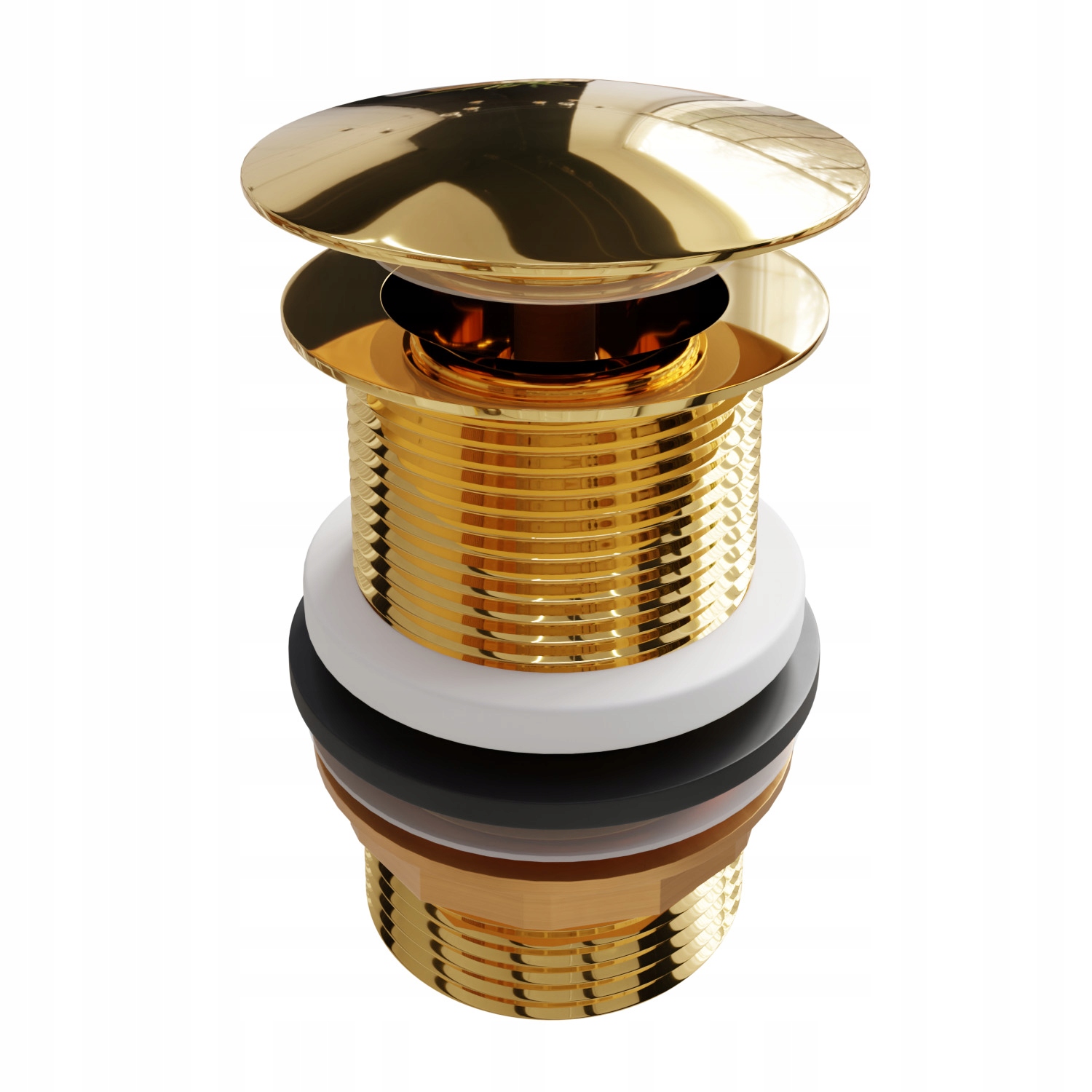 

Klik klak korek duży bez przelewu złoty umywalkowy