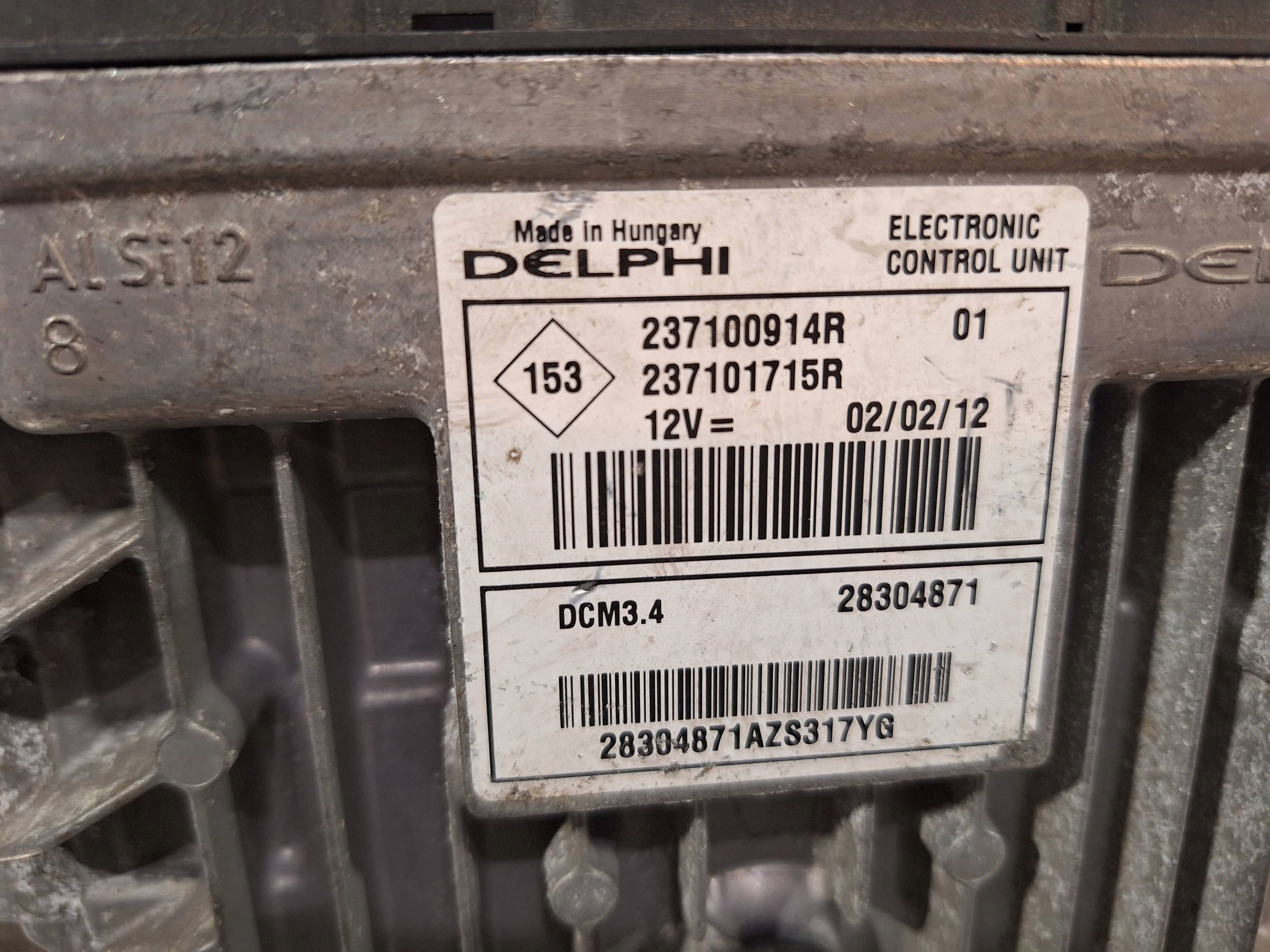 computer 237100914R 237101715R RENAULT MEGANE III 1.5 DCI