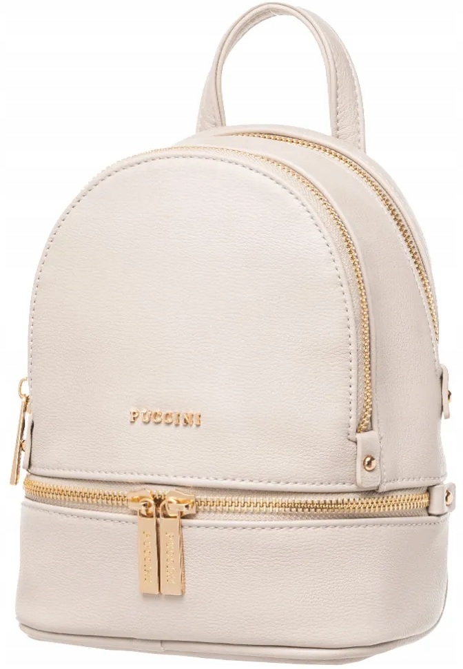 PU36 Puccini Timeless plecak miejski ekoskóra 10x17x22 cm