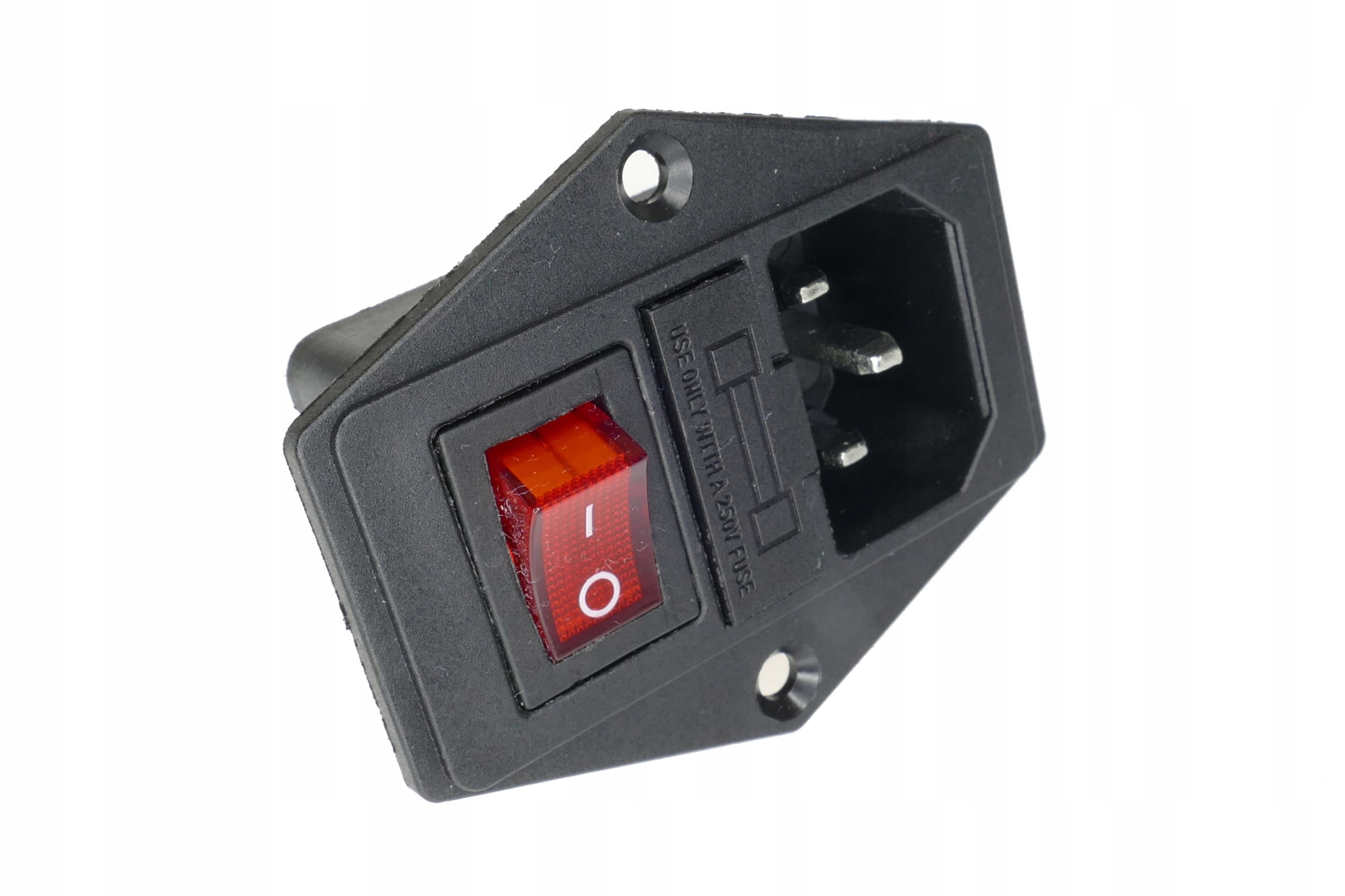 

Gniazdo Zasilające Komputerowe Przełącznik Bezpiec