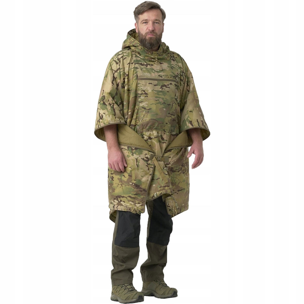 Pončo Us Model Helikon Multifunkční proti dešti Multicam