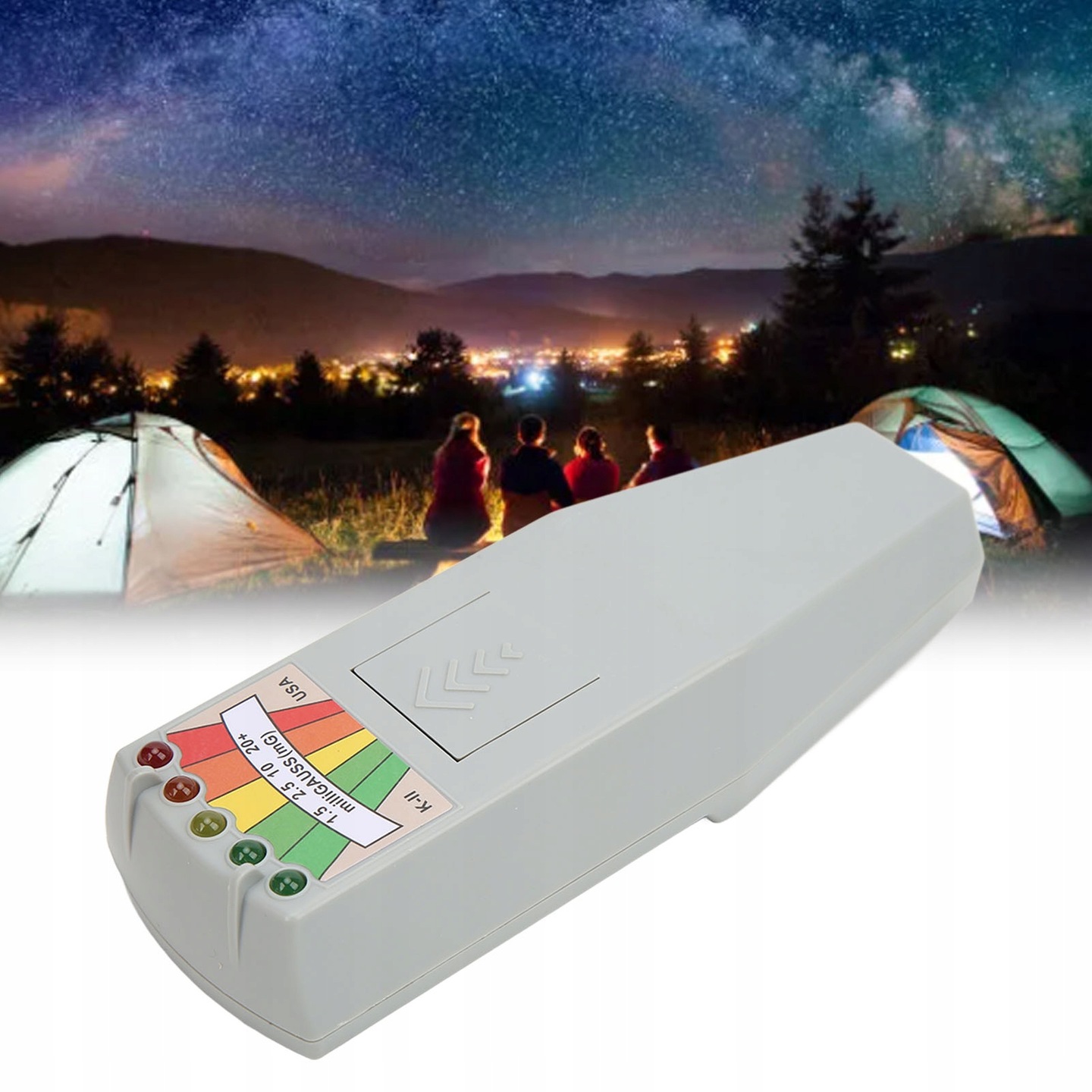 5 LED EMF METER WYKRYWACZ POLA MAGNETYCZNEGO DUCH+Bateria (Bezpłatny) Marka bez marki