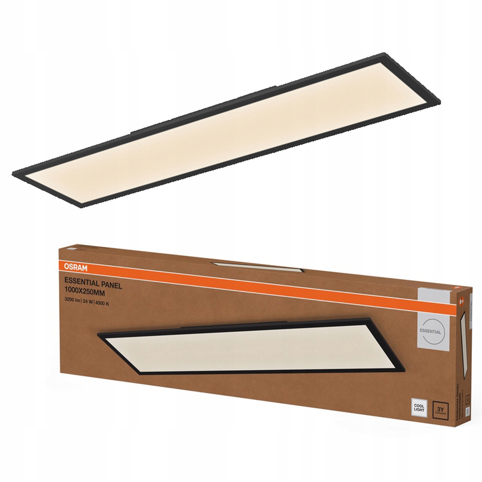 Led stropný panel 24W 2100lm 4000K 100x25 cm Essentials Osram