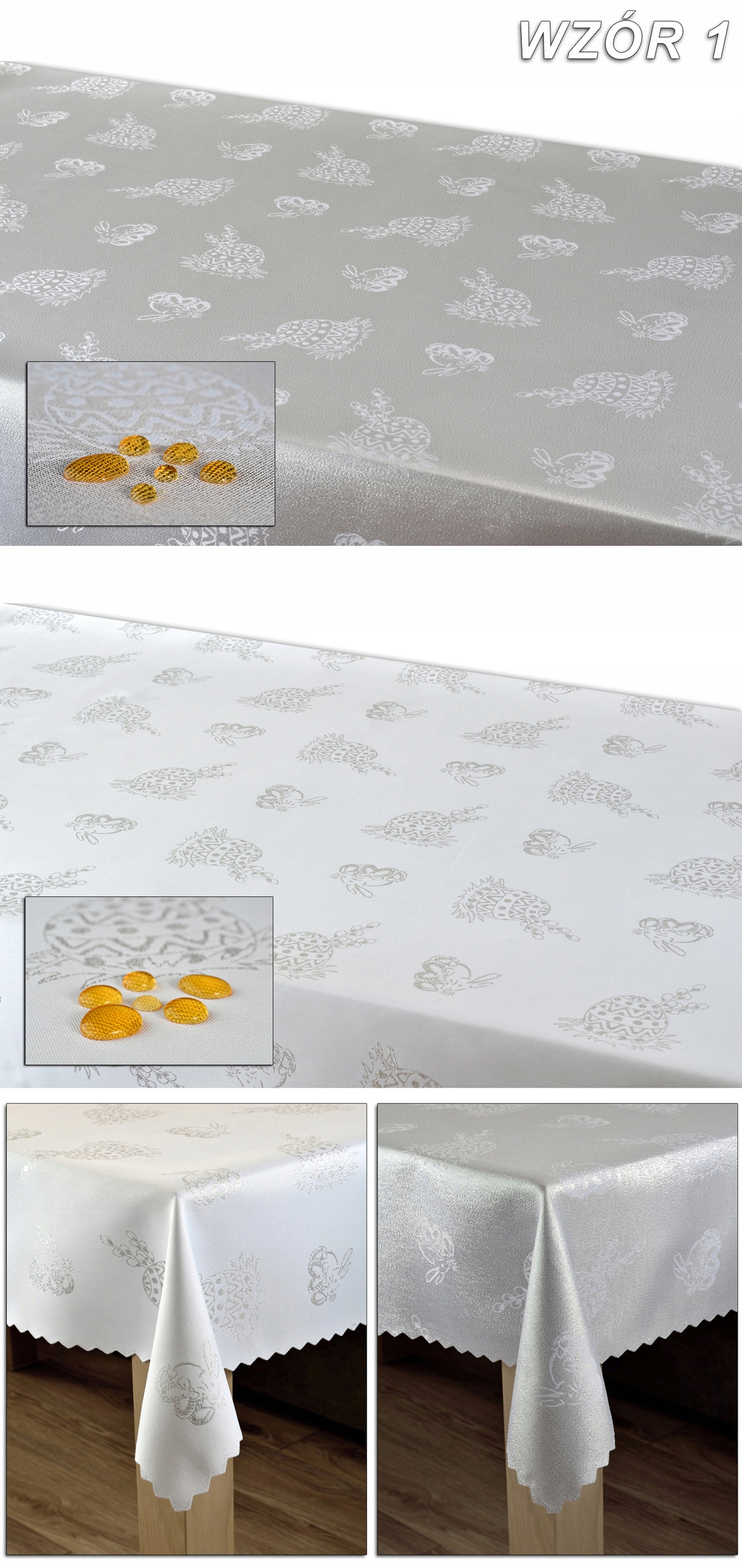 OBRUS ŚWIĄTECZNY 130X490 PLAMOODPORNY DWUSTRONNY Typ obrus