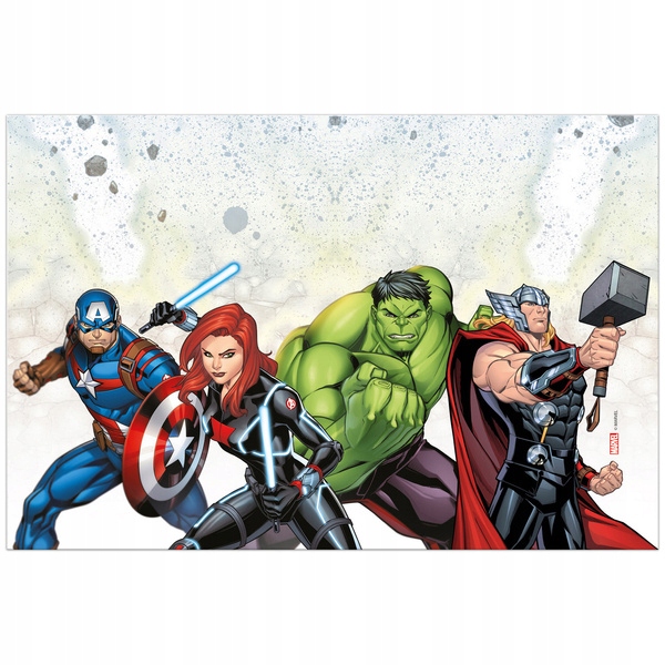OBRUS PLASTIKOWY AVENGERS URODZINY120X180 CM