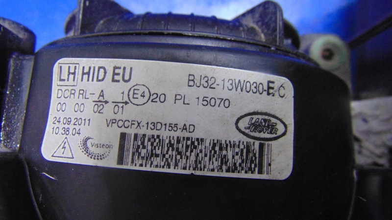 light left front XENON REFLEKTOR LAND ROVER RANGE ROVER EVOQUE 11-18R