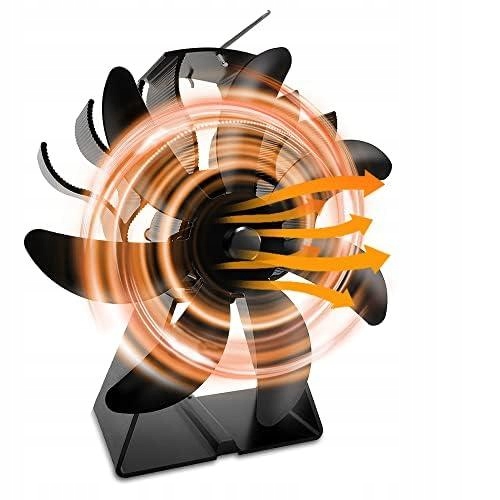 WENTYLATOR KOMINKOWY WENTYLATOR PIECOWY 7-ŁOPATKOWY