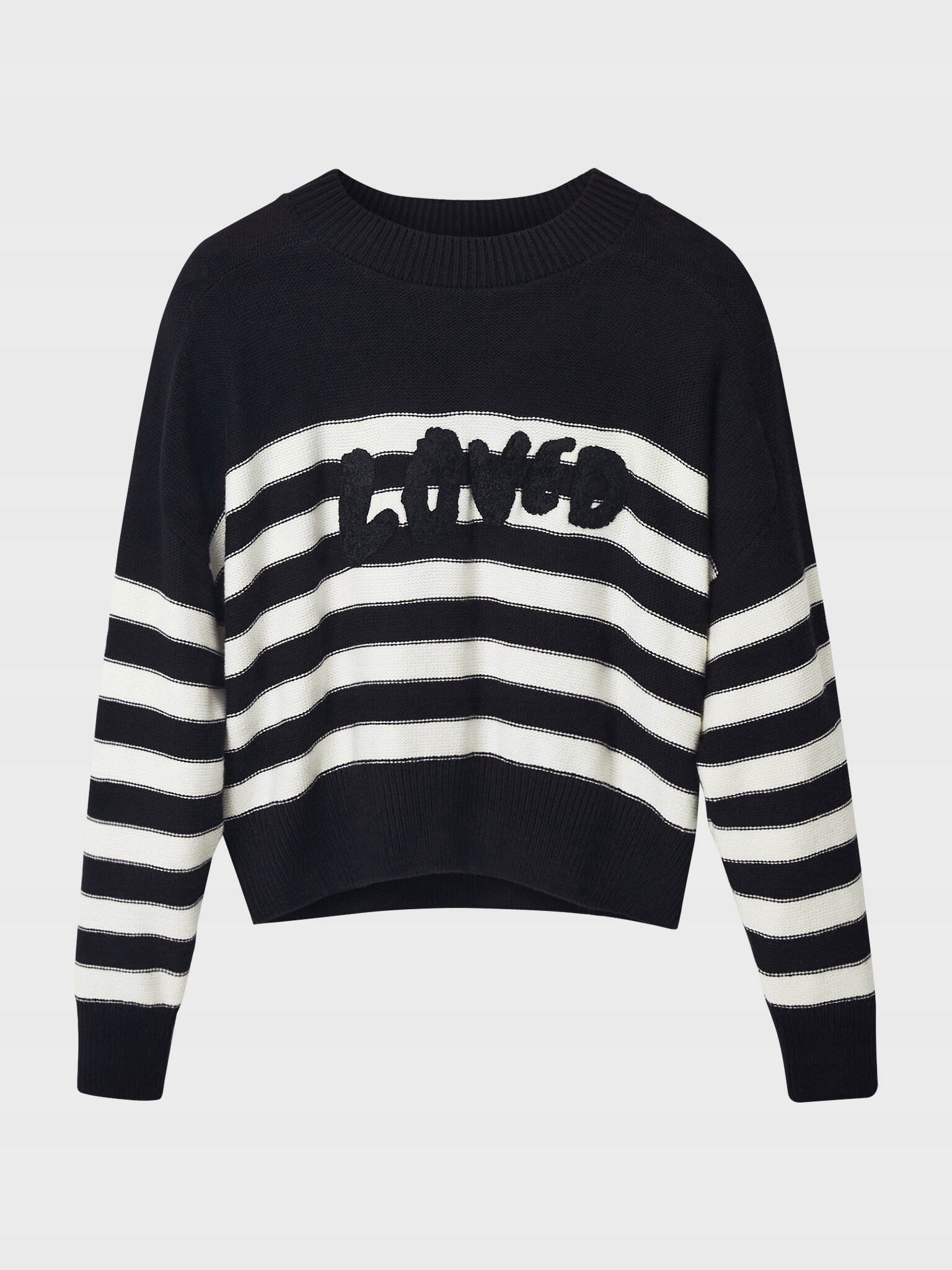 Desigual Sweter Anais 22WWJF26 Czarny Loose Fit