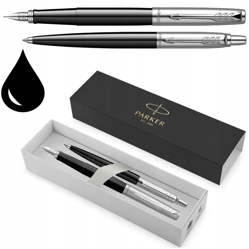 Pióro wieczne długopis Parker Jotter Czarny Grawer Wkład Czarny na Maturę