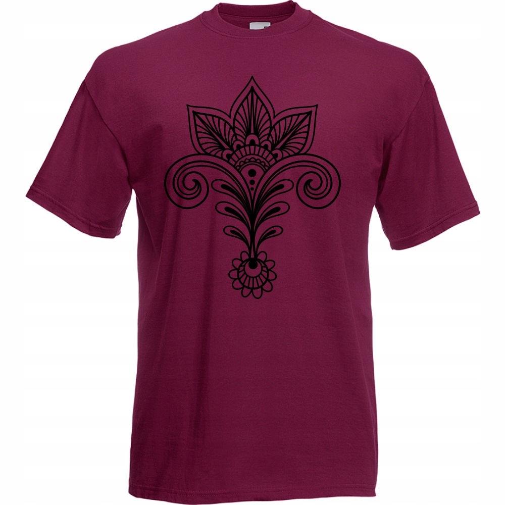 

Koszulka mandala symbol S burgund