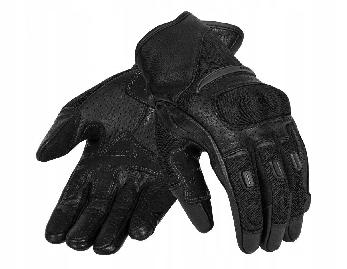 Seca Axis Mesh II Rękawice Motocyklowe Męskie Krótkie Czarne Letnie