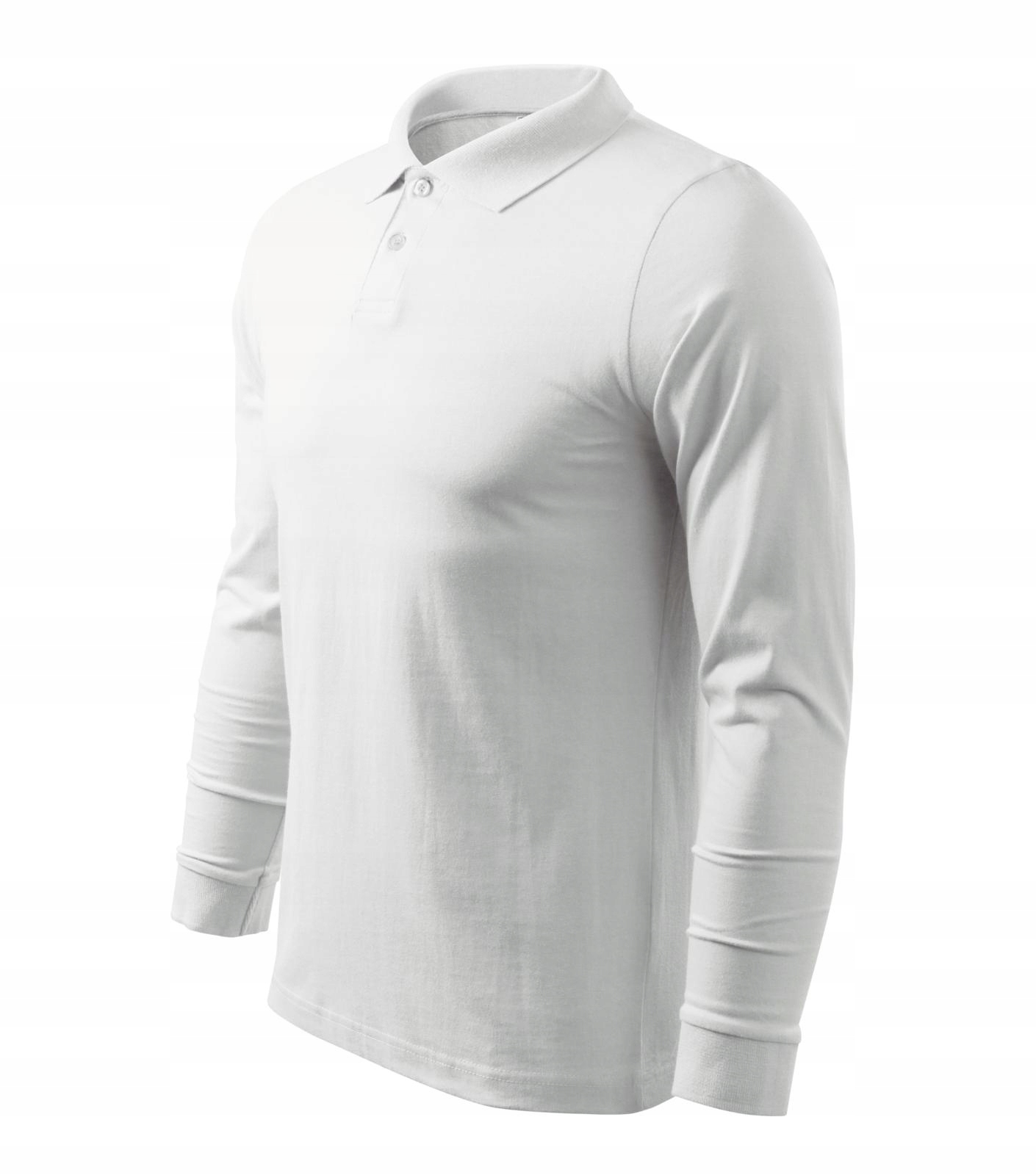 

Męska koszulka Polo Single LS211 Polówka Biała XXL