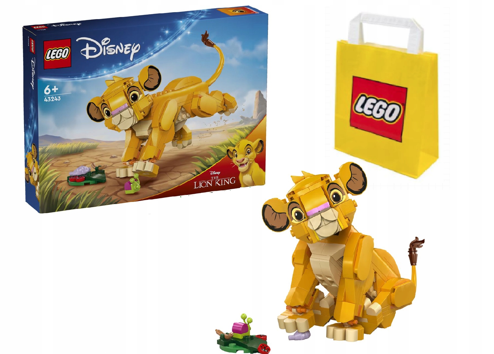 Lego(r) Disney 43243 Lví král Lvíče Simba Dárková Taška Lego