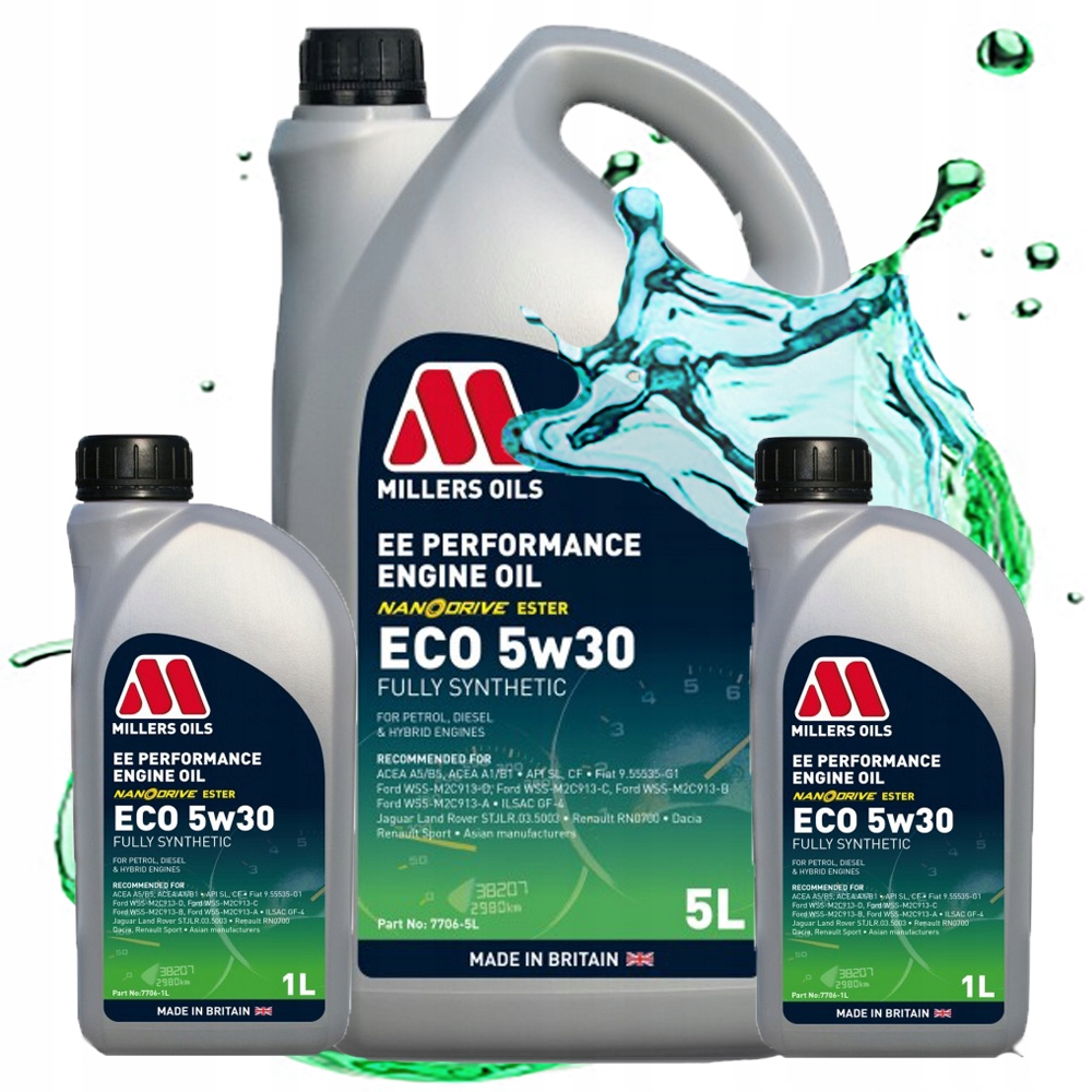 Syntetický Motorový Olej Millers Oils Ee Performance Eco 5W30 Estery 7L