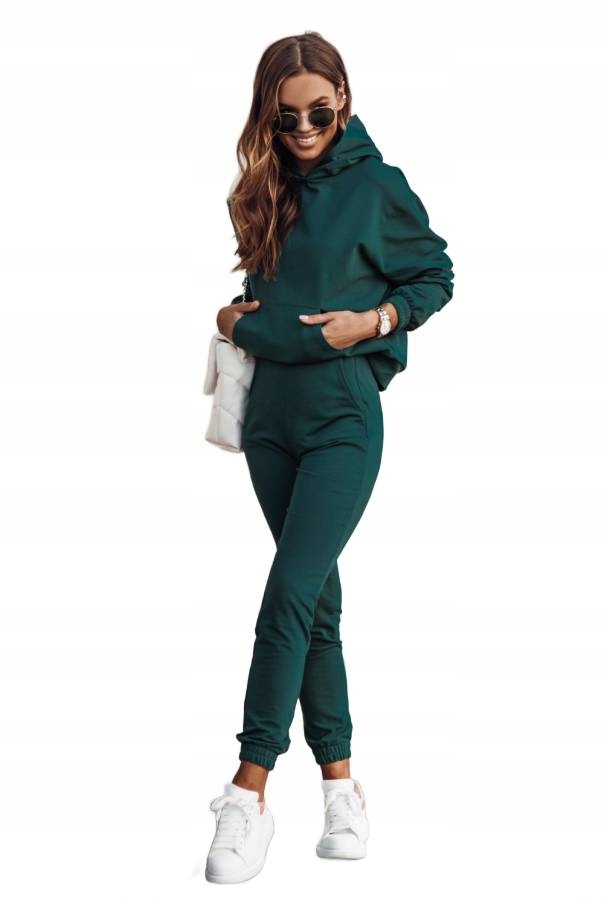 Bavlněný Tepláková Souprava S Kapucí Bibi Zelený 3XL/4XL
