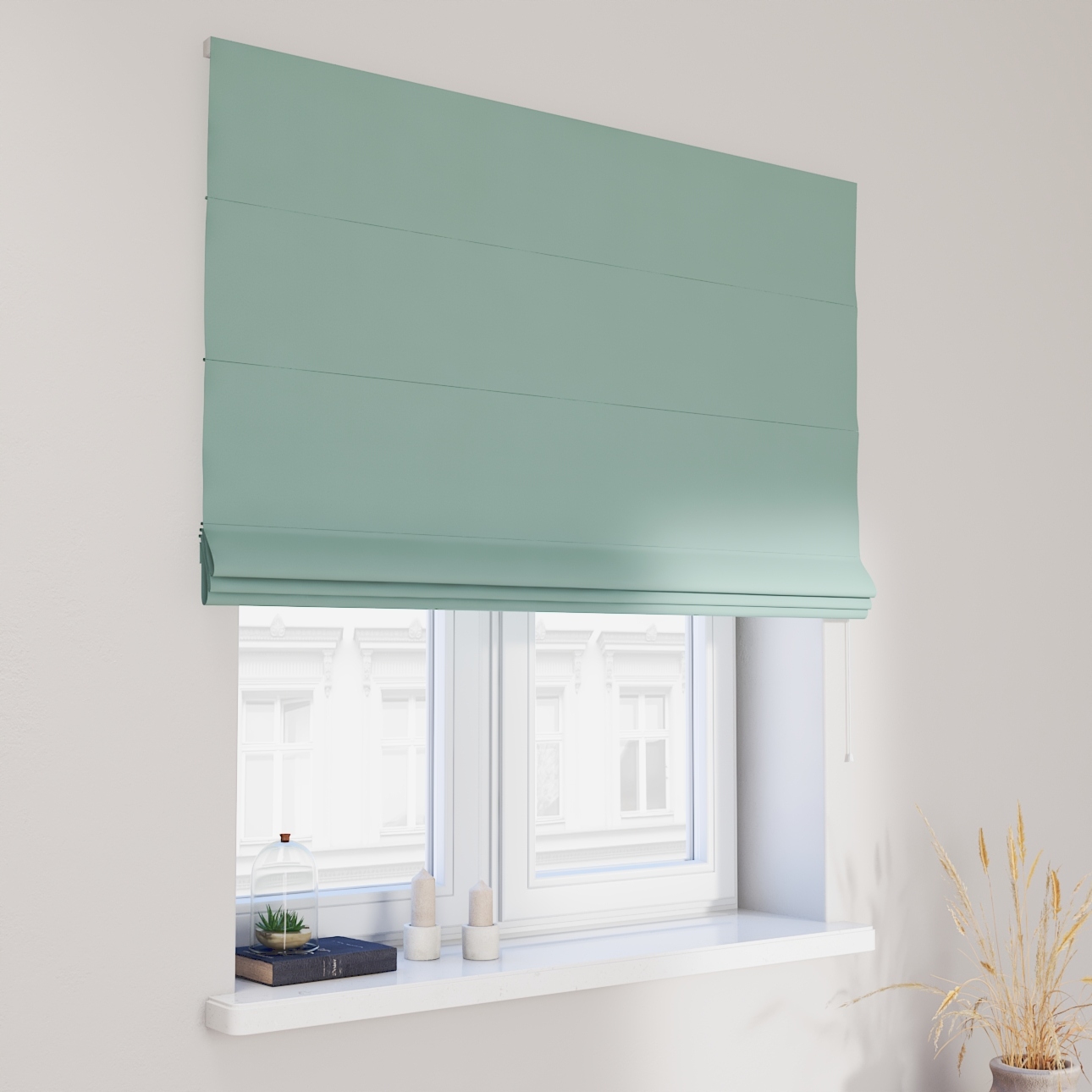 Hotová rímska roleta Capri 80x160 cm zelená