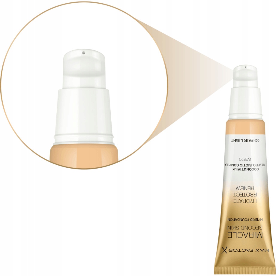 MAX FACTOR MIRACLE SECOND SKIN PODKŁAD 02 Fair Lig Marka Max Factor