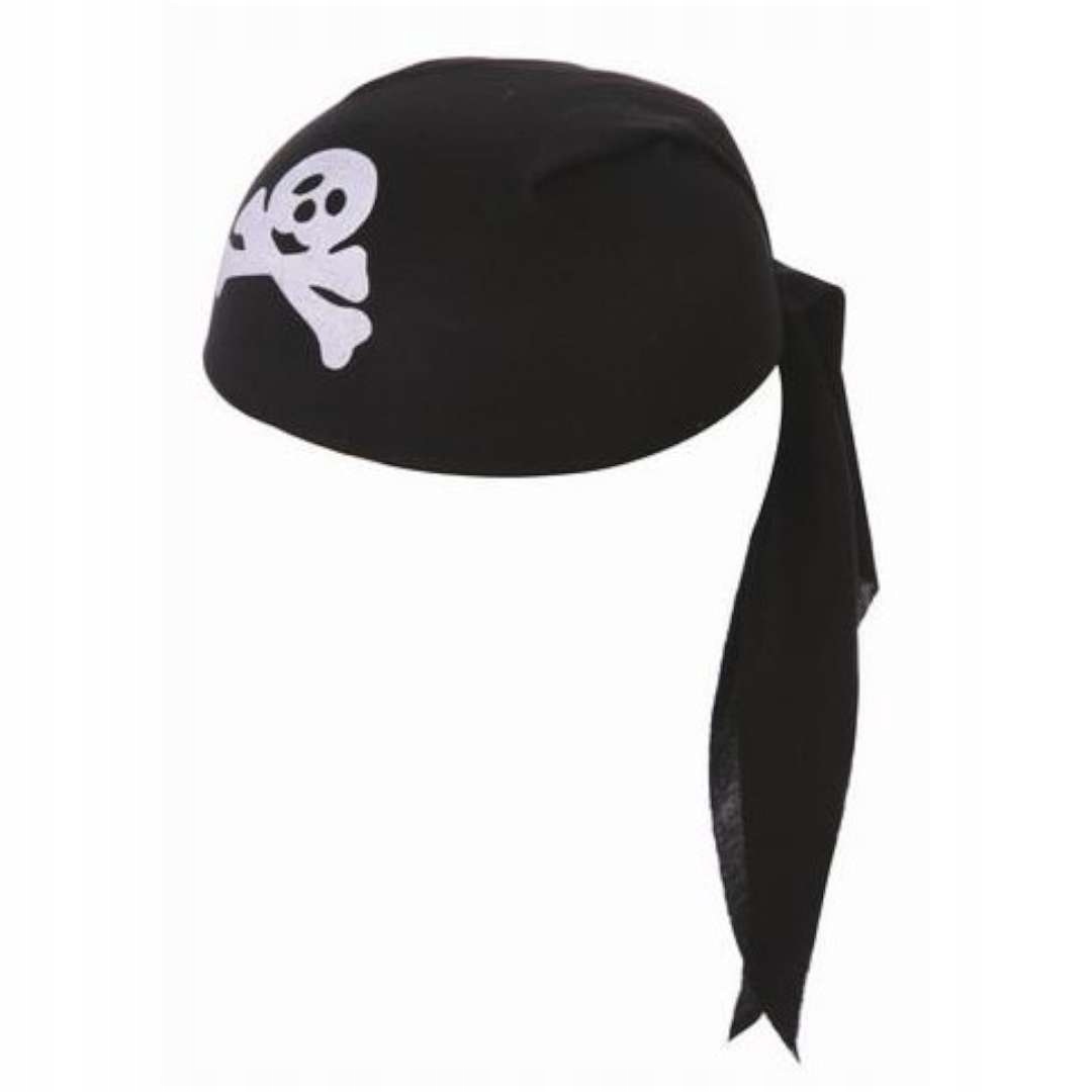 

bandana Pirata czarna Usztywniana pzebranie