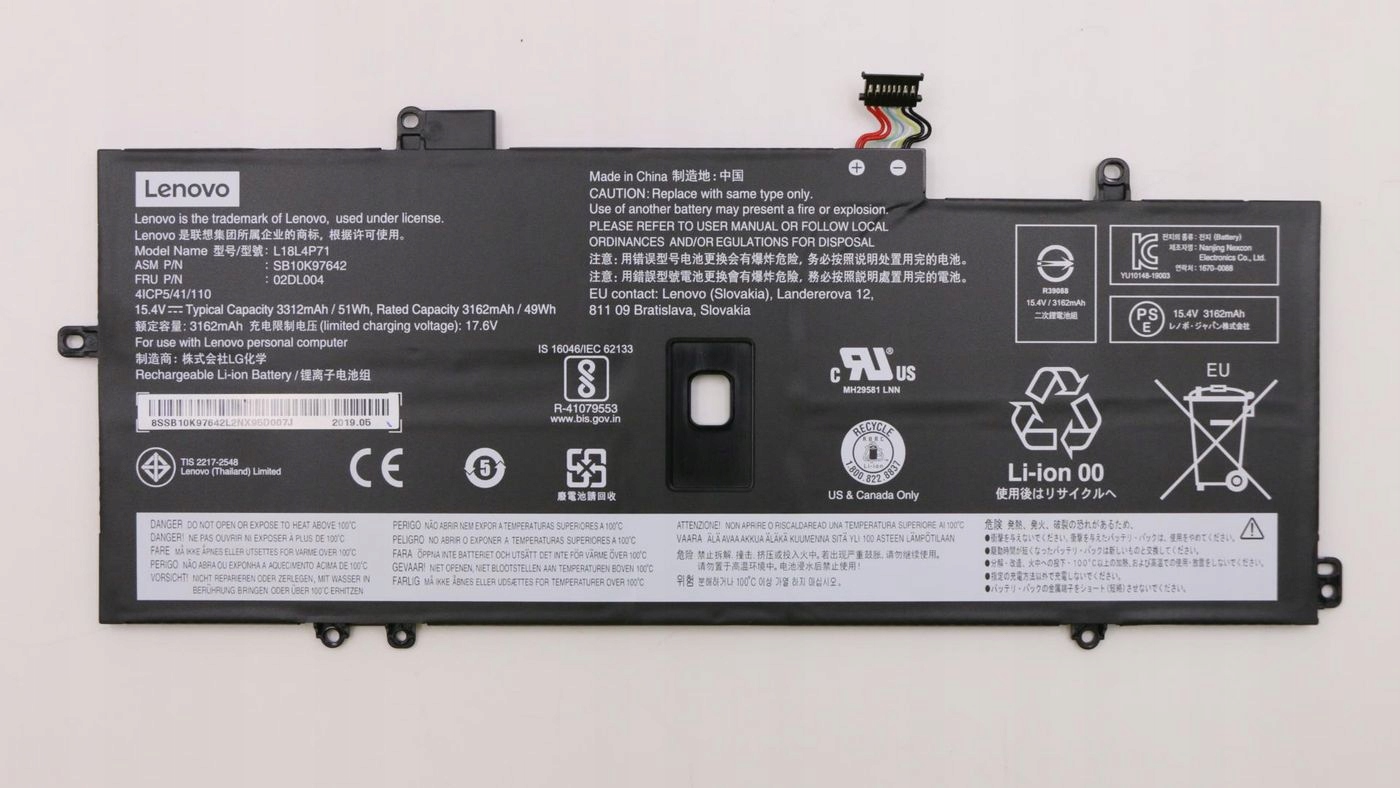 Lenovo Batéria 4Cell 51Wh, FRU02DL004