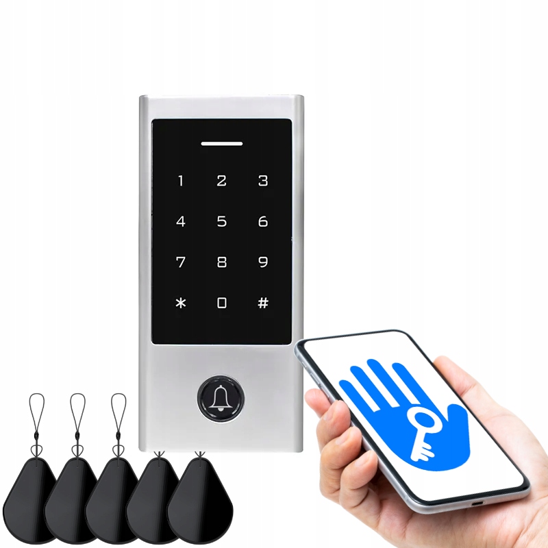 Force kódová klávesnice pro brány Kp-tt-mf-b-w, Tt Lock, Rfid Šifrovač