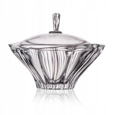 Bohemia Plantica Bomboniera 220 MM Cukřenka Z Křišťálového Skla