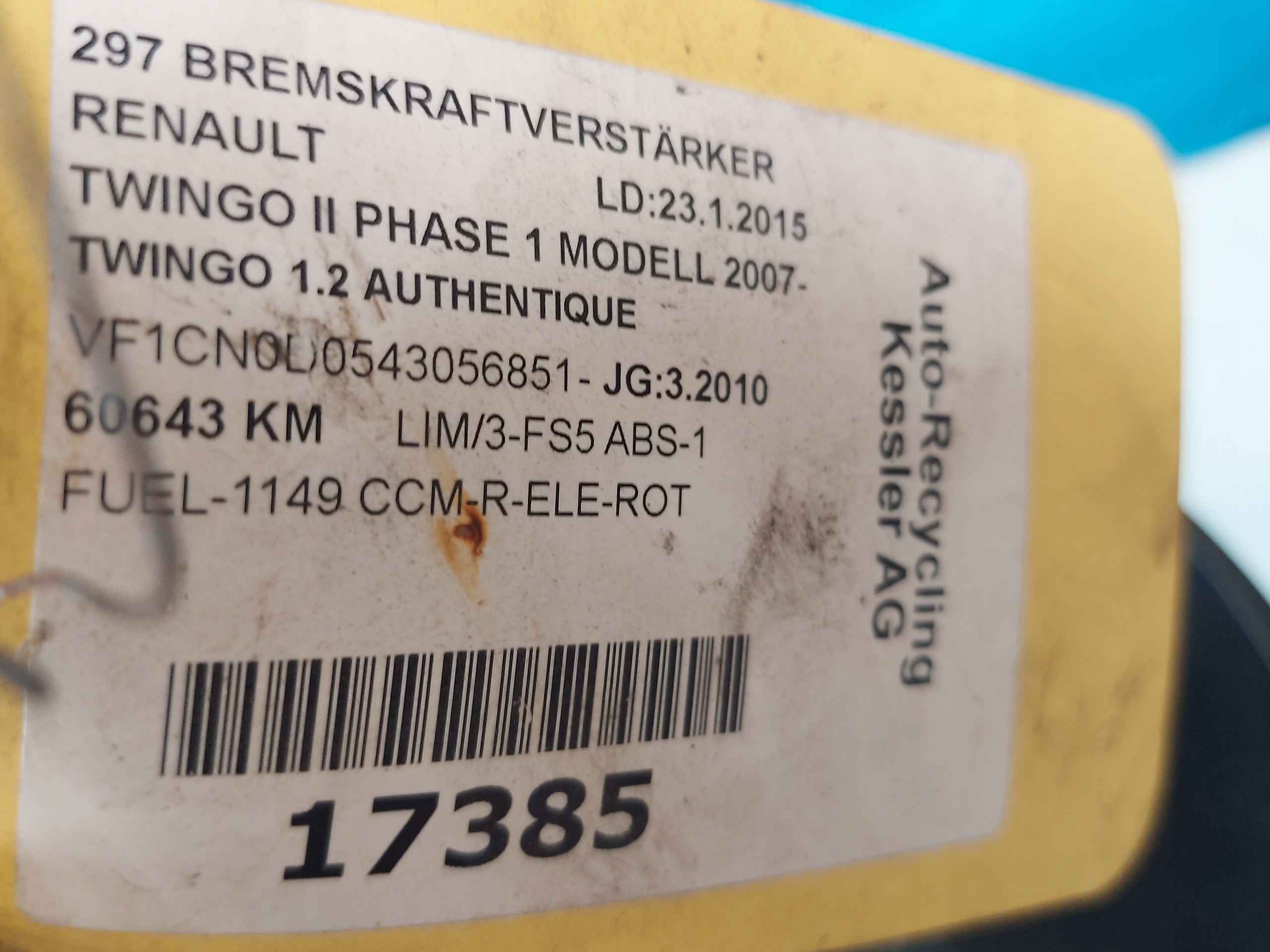 servo Pompa TWINGO II 8200910008 1.2 B