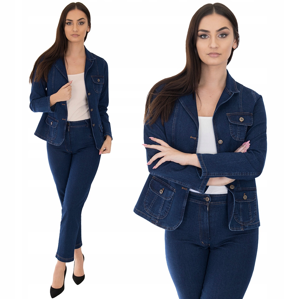 Żakiet Marynarka Dżinsowa Jeans (38-54) r.48