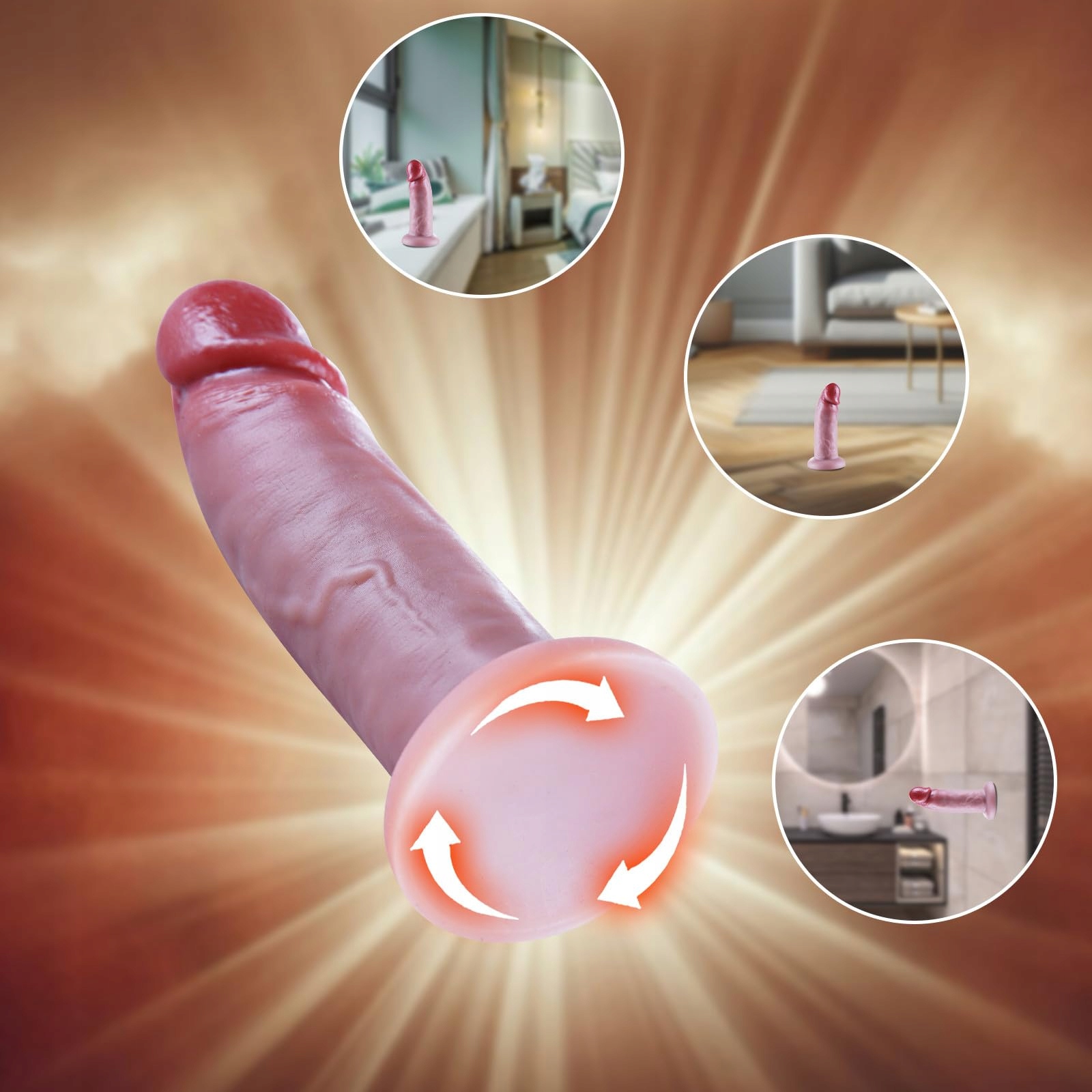 AMAZONAS Realistyczny Dildo Silikonowy 13 cm Do Stymulacji G Punktu i Anusa — miniatura 4